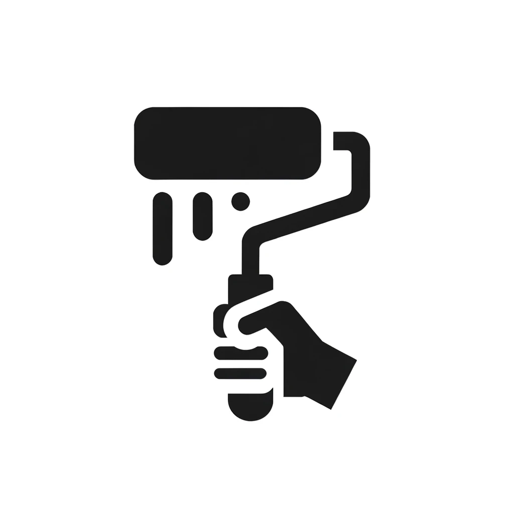 Pictogram of a paint roller