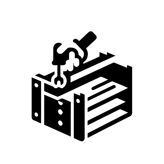 Pictogram of furniture assembly