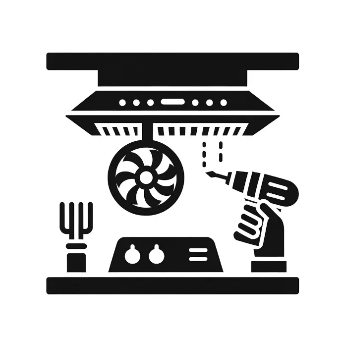 Pictogram of a kitchen fan